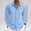 Relaxed Fit Button-Up Shirt for Men – Casual Comfort & Breathability