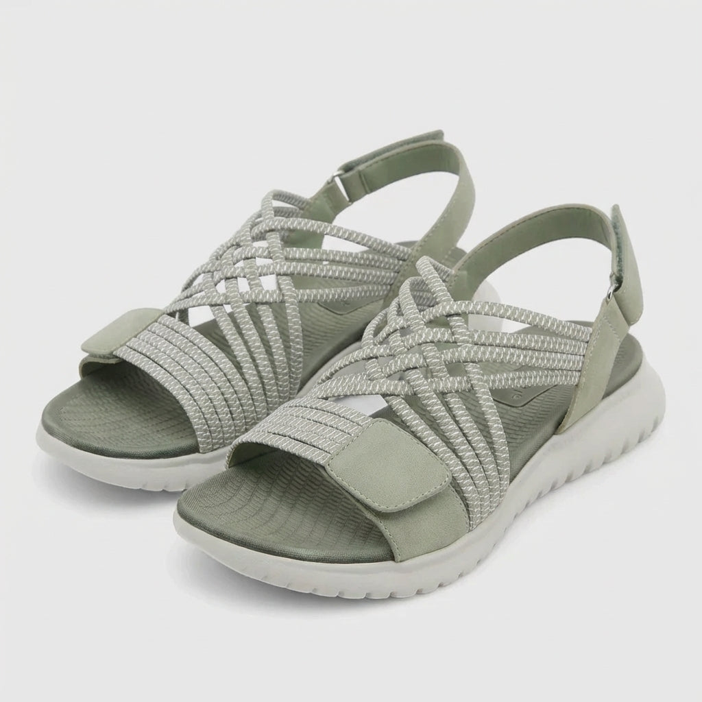 Orthopedic Criss-Cross Strappy Sandals for Women – Supportive & Adjustable Comfort