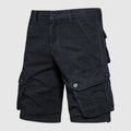 Relaxed Fit Solid Knee-Length Cargo Shorts for Men – Casual Multi-Pocket Convenience