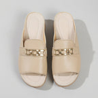 Amelia Orthopedic Slip-On Sandals | Buckle Embellishment Sandals