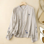 Embroidered Floral Bomber Jacket for Women – Stylish Casual Comfort