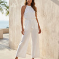 Wide-Leg Halter Neck Jumpsuit for Women – Stylish & Comfortable Design