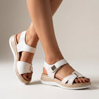 Sophia Orthopedic Strap Sandals | Platform Sole Buckle Detail Strap Sandals