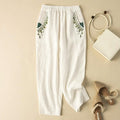Relaxed Fit Embroidered Harem Pants for Women – Comfortable Casual Style