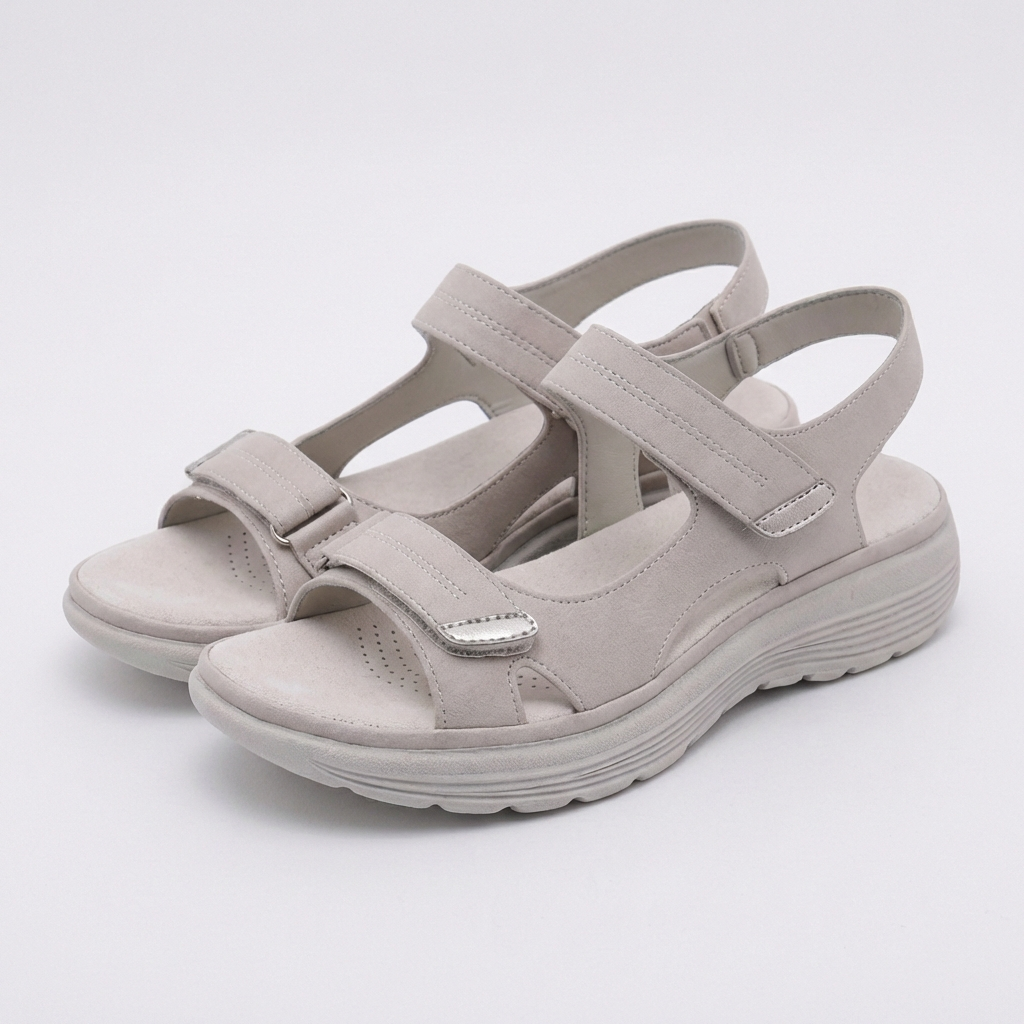 Sienna Orthopedic Comfort Fit Sandal | Chunky Sole Adjustable Straps Sandal