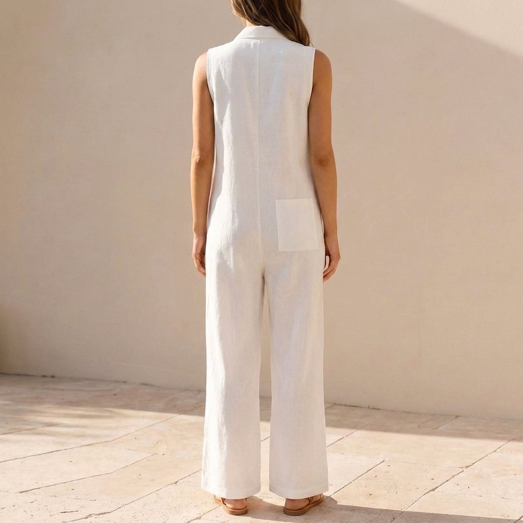 Relaxed Fit Wide-Leg Jumpsuit for Women – Stylish & Breathable Comfort