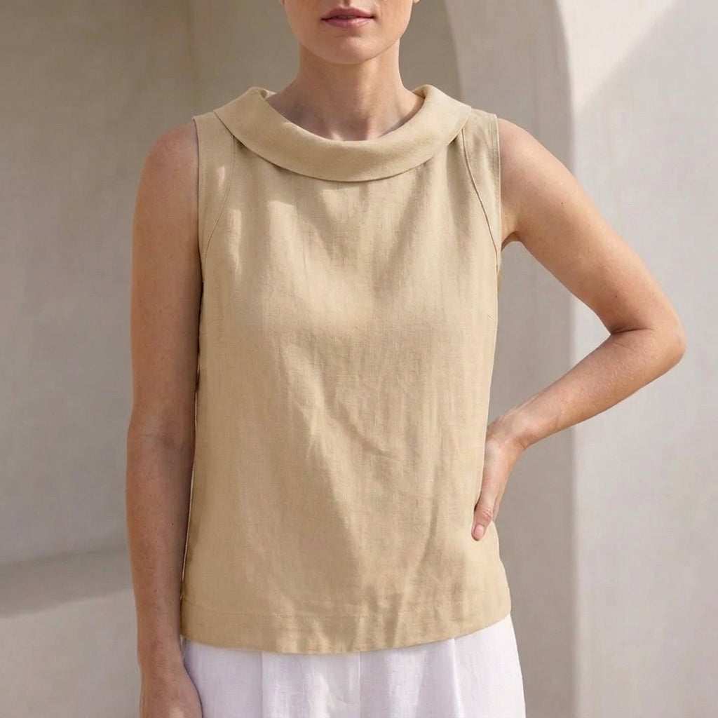 Relaxed Fit Sleeveless Top for Women – Casual Comfort & Breathability