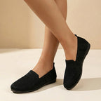 Knit Slip-On Round Toe Flats for Women – Orthopedic Comfort & Support
