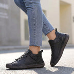 Orthopedic Lace-Up Strap Detail Ankle-Height Sneakers for Women – Supportive & Comfortable Design