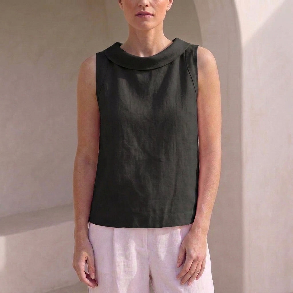 Relaxed Fit Sleeveless Top for Women – Casual Comfort & Breathability