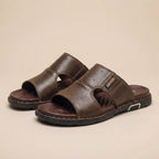 Orthopedic Perforated Wide Fit Slide Sandals for Men – Supportive Comfortable Design