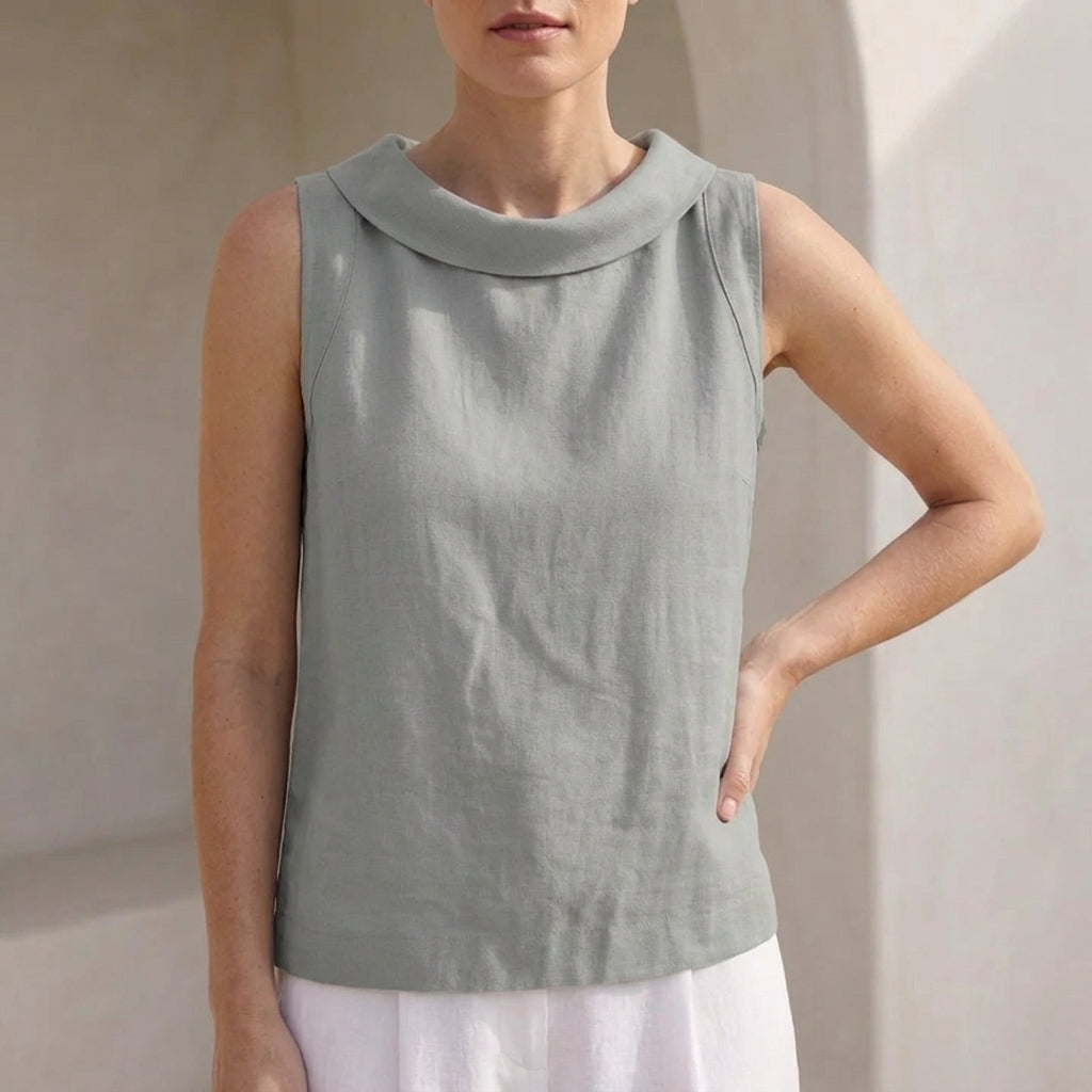 Relaxed Fit Sleeveless Top for Women – Casual Comfort & Breathability