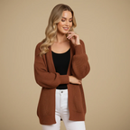 Women's long sleeve open front cardigan