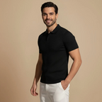 Men's short sleeve slim fit polo shirt