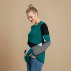 Women's abstract graphic long sleeve top