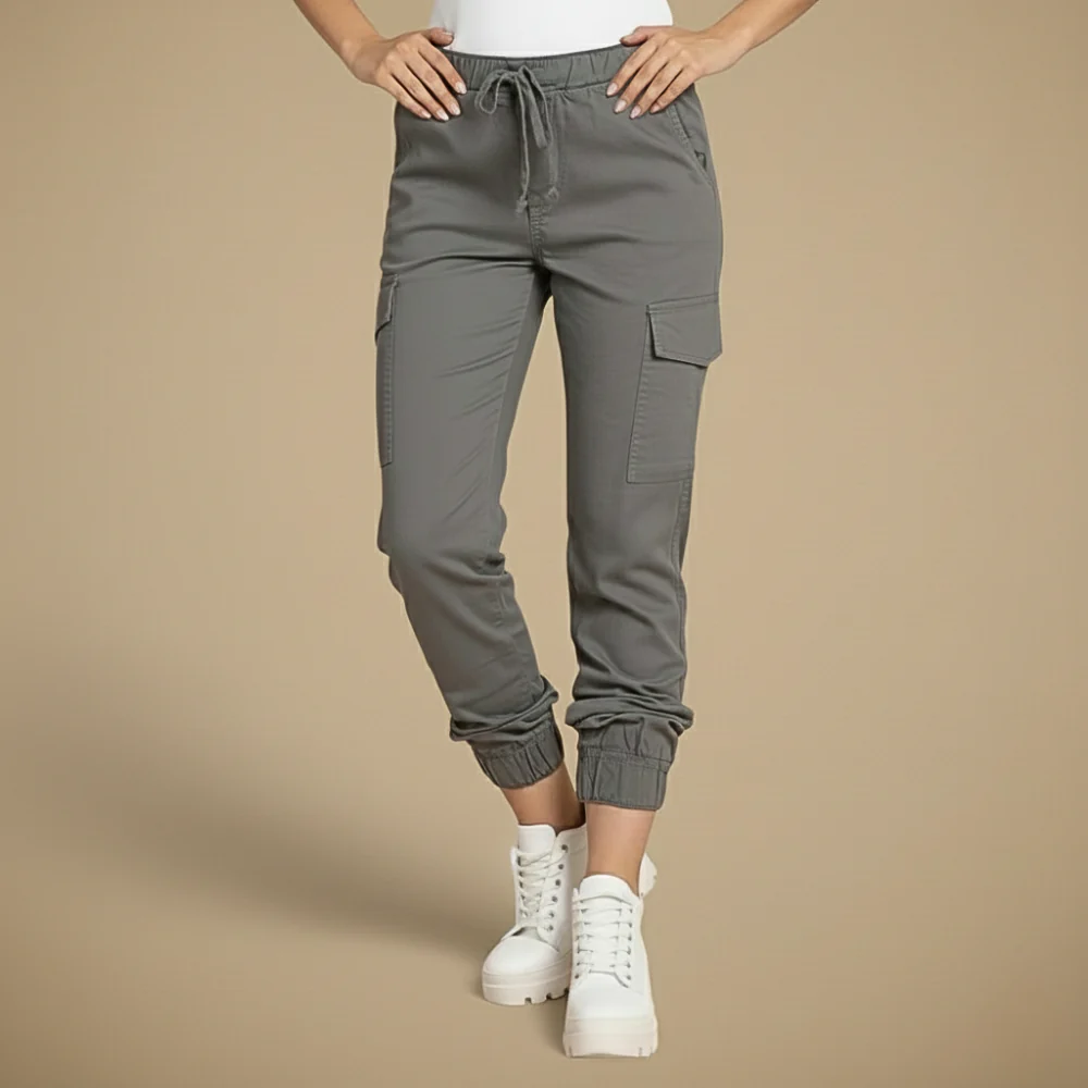 Women's drawstring cargo pants