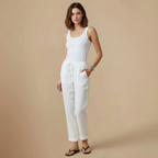 Women’s elastic waist drawstring pants