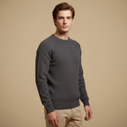 Men's long sleeve crew neck sweater