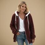 Women's hooded zip jacket