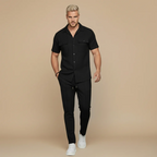 Men's waffle textured summer set