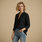 Women's button-up long sleeve casual top