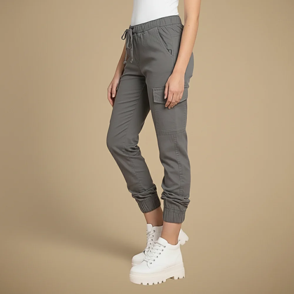 Women's drawstring cargo pants