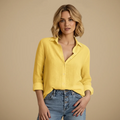 Women's button-up long sleeve casual top