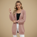 Women's long sleeve open front cardigan