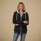 Women's hooded zip jacket