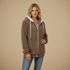 Women's hooded zip jacket