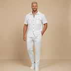 Men's waffle textured summer set