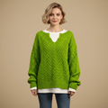 Women's long sleeve knit sweater