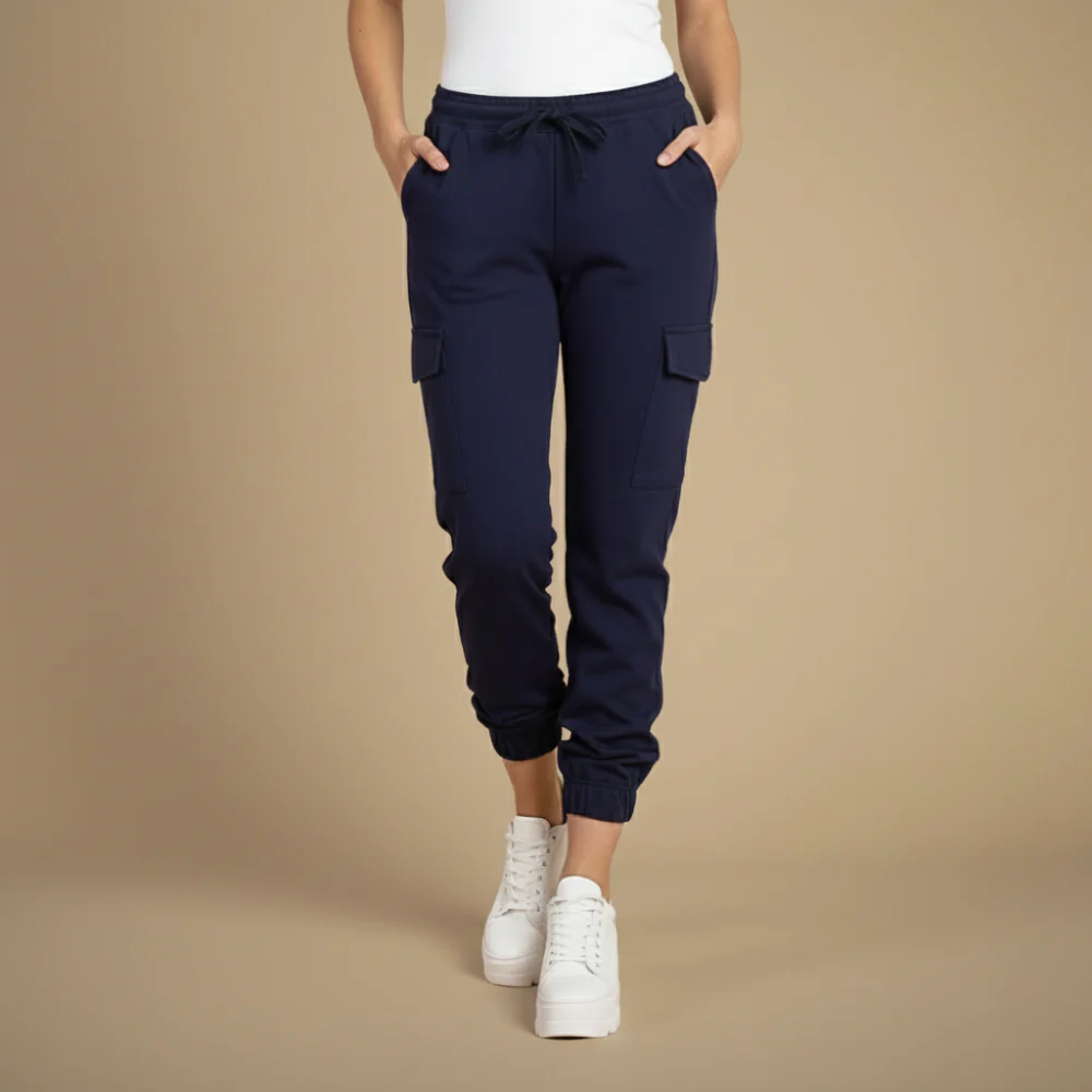 Women's drawstring cargo pants