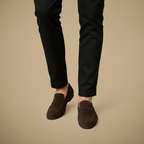 Men's slip on flat business loafers