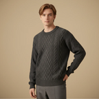 Men’s long sleeve round neck sweater