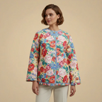 Women’s floral print oversized cardigan