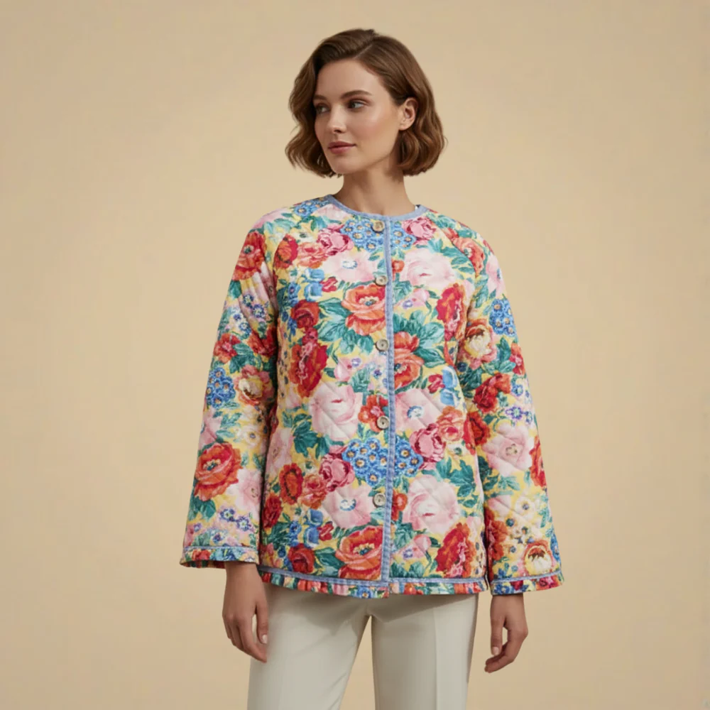 Women’s floral print oversized cardigan