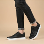 Men's lace-up casual flat sneakers