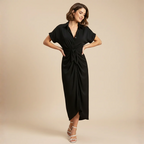 Women's summer casual v-neck long dress