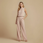 Women’s sleeveless ankle length jumpsuit
