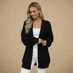 Women's long sleeve open front cardigan
