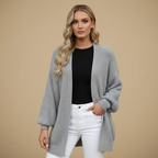 Women's long sleeve open front cardigan