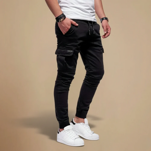 Men's casual slim fit cargo joggers