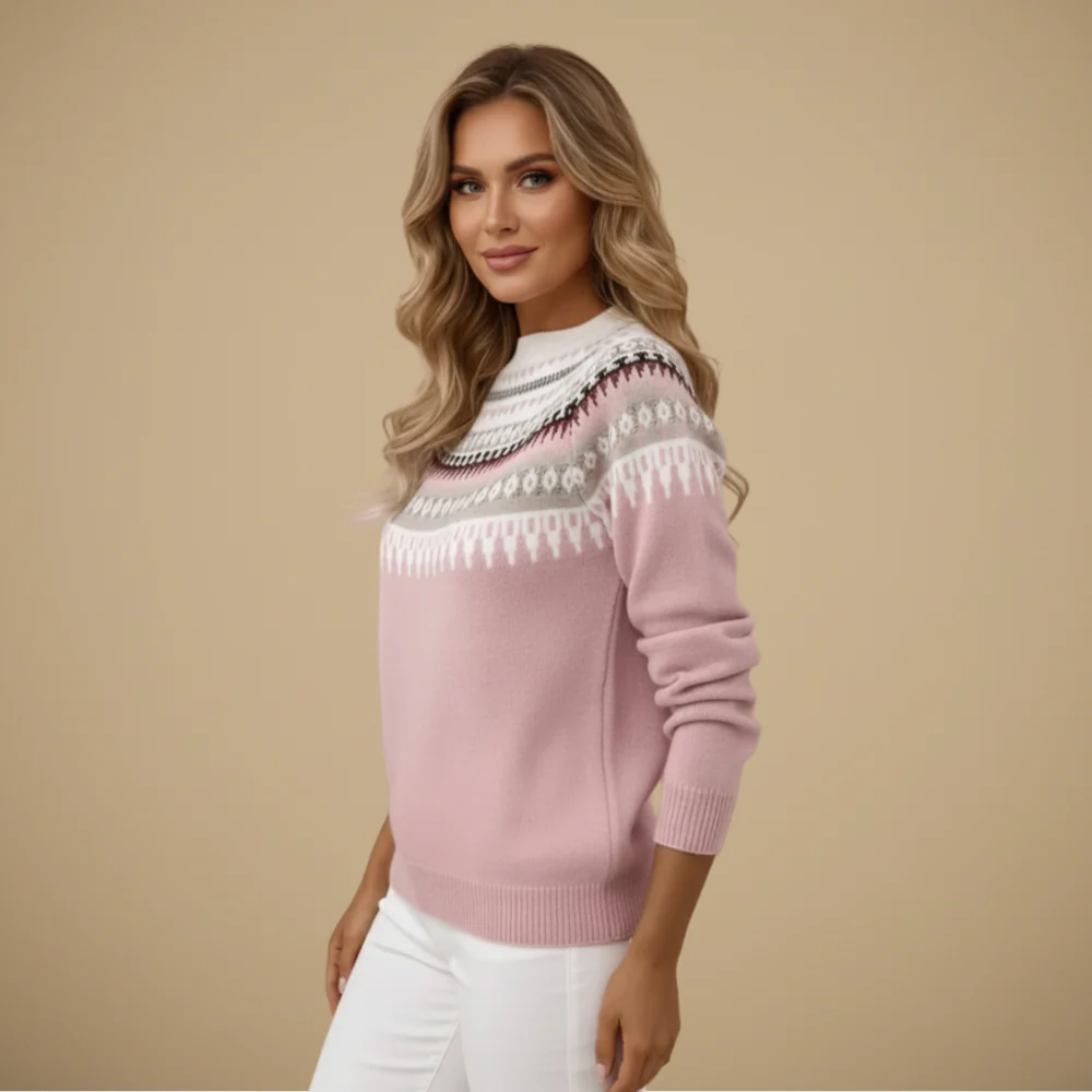 Women’s long sleeve round neck sweater