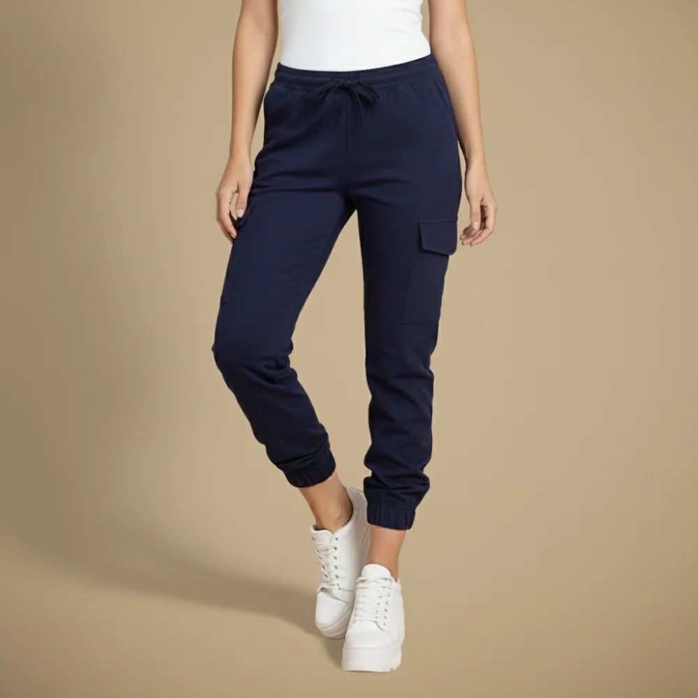 Women's drawstring cargo pants