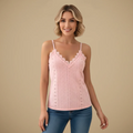 Women's lace v-neck tank top