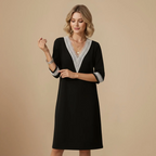 Women's v-neck mid-length summer dress