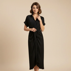 Women's summer casual v-neck long dress