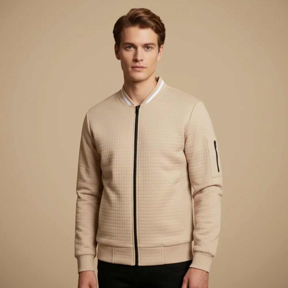 Men's zip bomber jacket