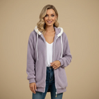 Women's hooded zip jacket
